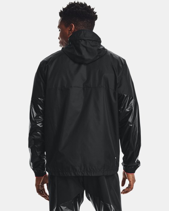Men's UA RUSH™ Legacy Windbreaker Jacket, Black, pdpMainDesktop image number 1